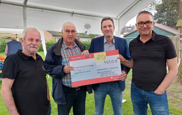 v.l. Erich Theil, Mathias Puhl, Pierre Froesch, Thomas Jansen