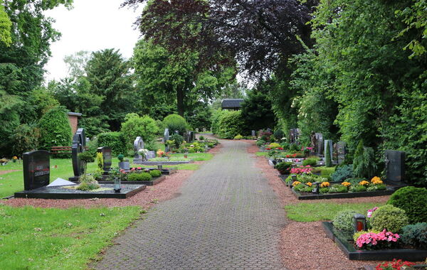 Gräber auf einem Friedhof