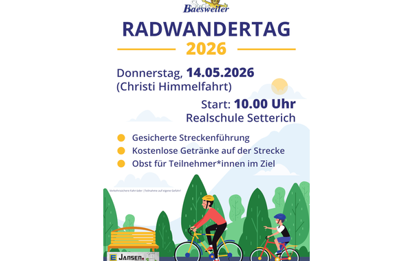 Radwandertag am 14. Mai