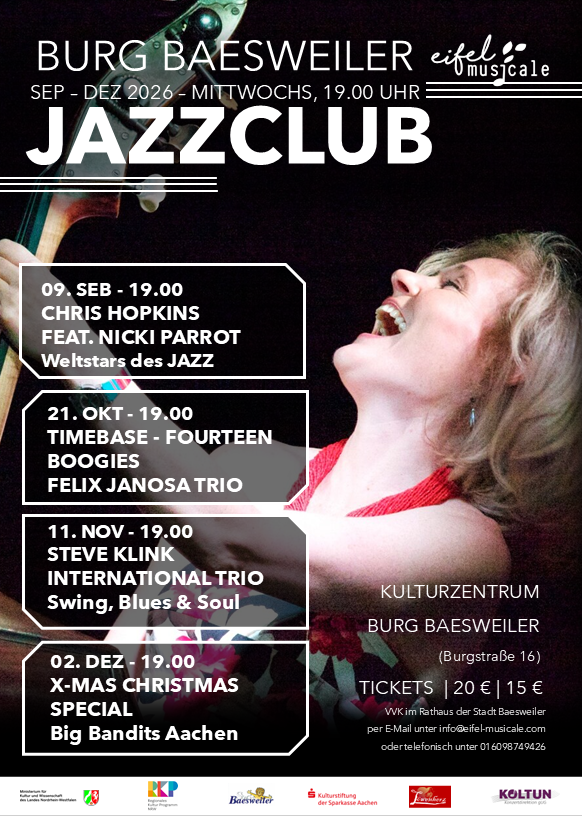 Programm des Jazzclubs 2026