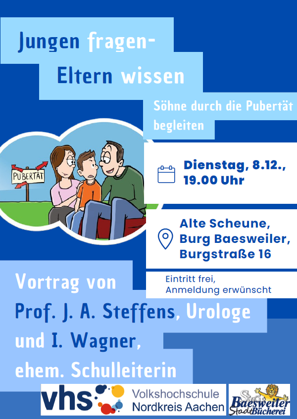 Jungen fragen - Eltern wissen - Seminar am 08.12.