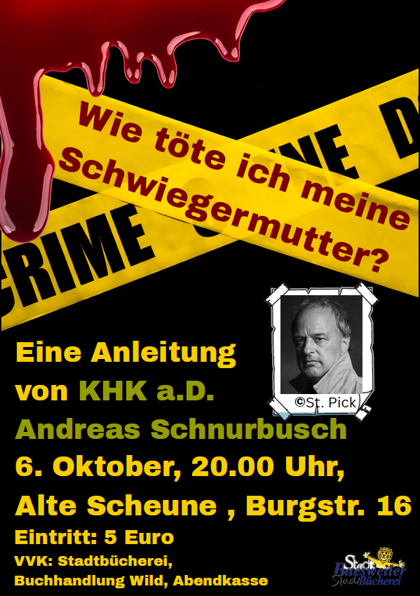 Lesung mit KHK Andreas Schnurbusch am 06.10.2026