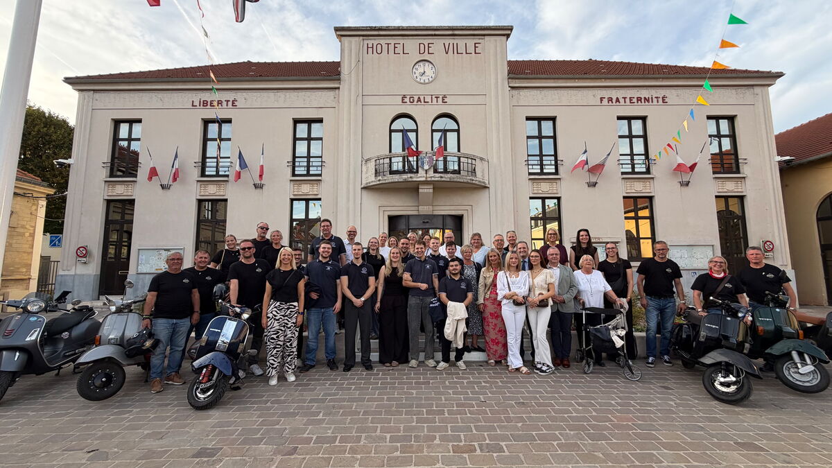 Gruppenfoto der Reisenden