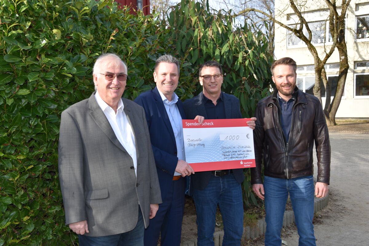 Spendenübergabe Bürgerstiftung