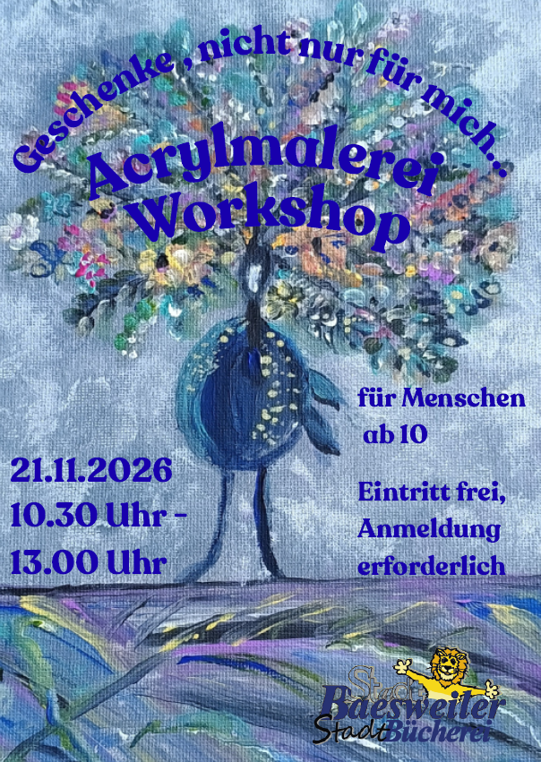 Workshop Acrylmalerei Stadtbücherei 21.11.26