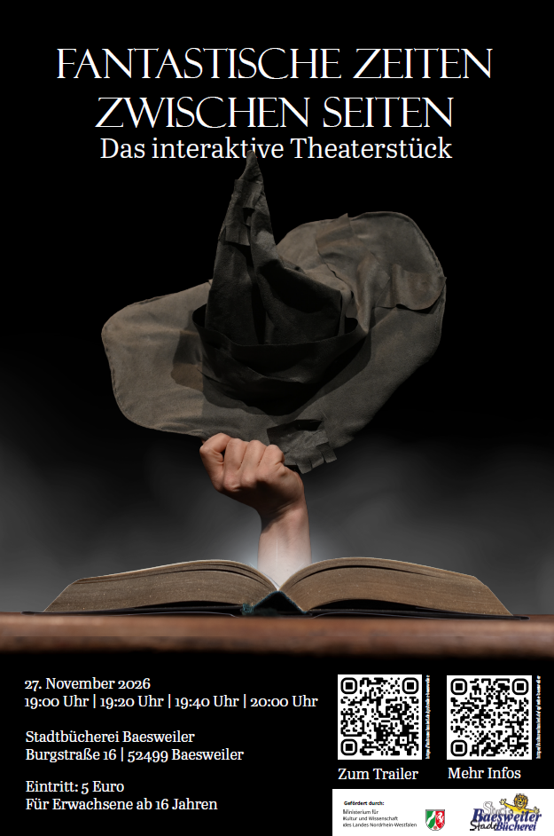 Interaktives Theaterstück der Stadtbücherei am 27.11.26