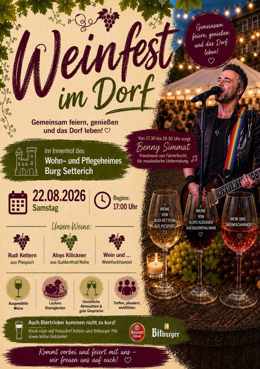 Weinfest in Setterich am 22. August