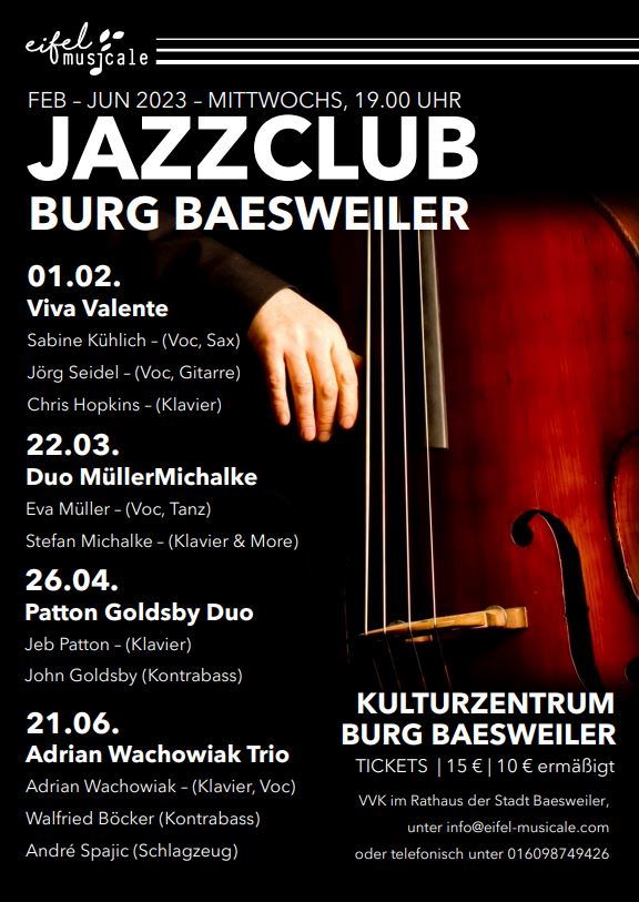Plakat des Jazzclubs